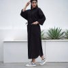 پیراهن کفتان لینن جلو بسته - تصویر 2